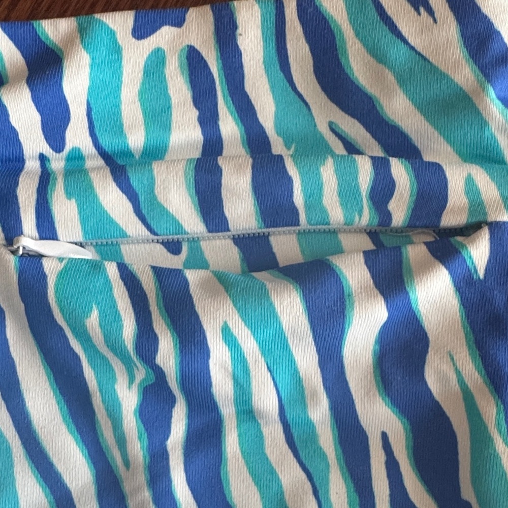 Lulu B-Blue and White Zebra Print Women's Skort - Picture 5 of 5